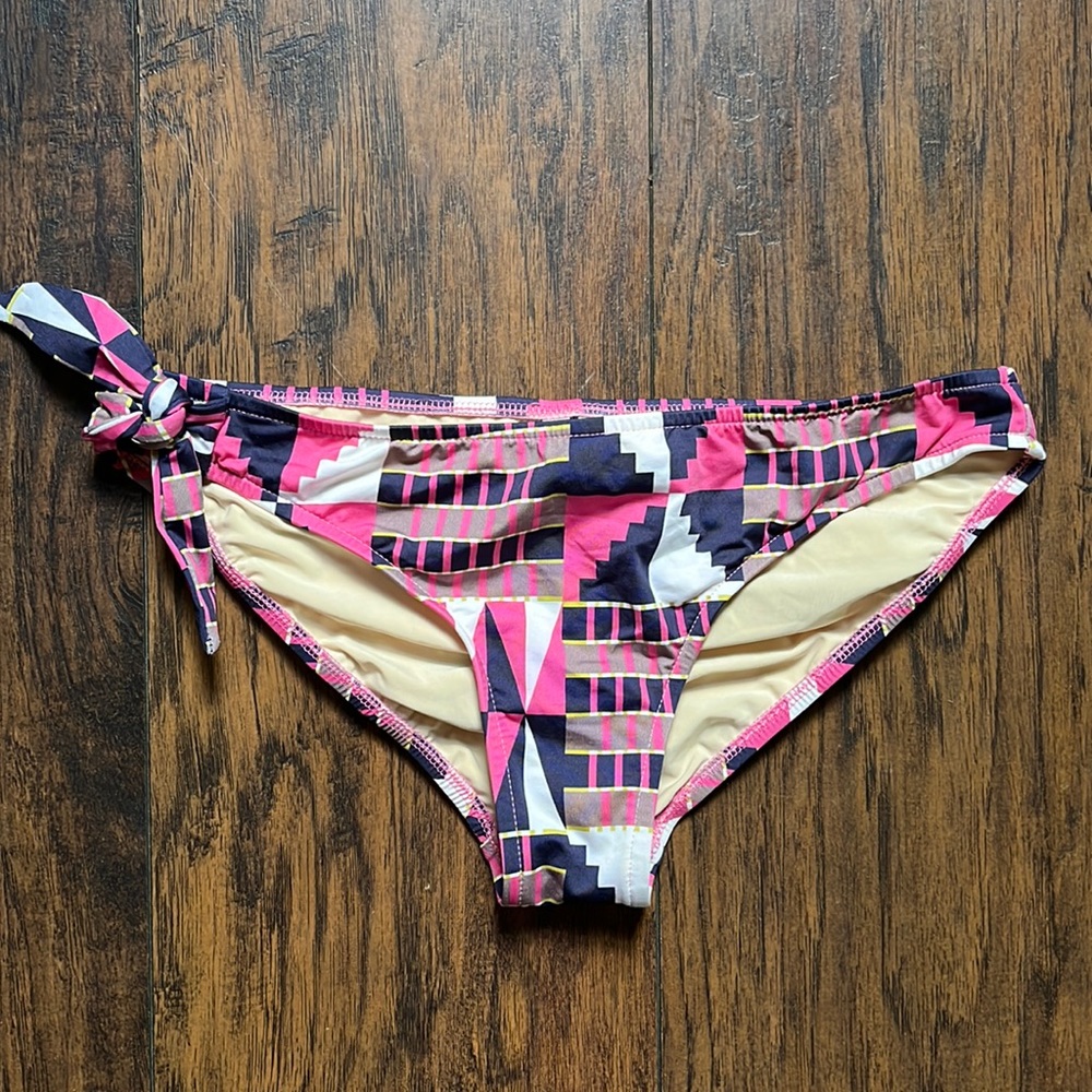 Tibi Pink/Blue/White Bikini Bottoms